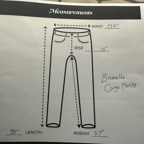 Brunello Cucinelli blue cargo pants
